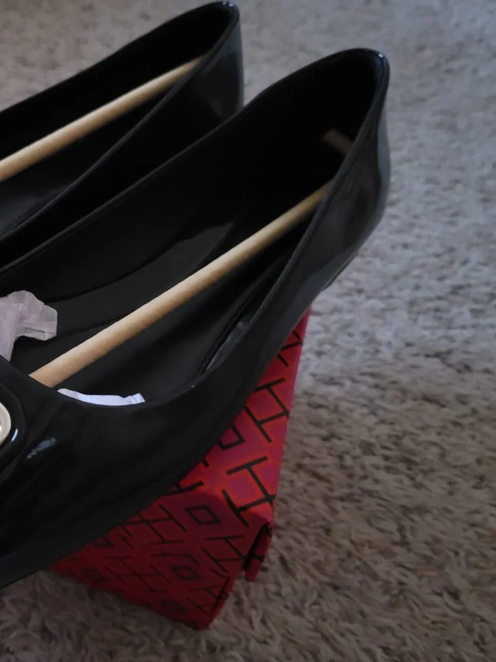 NIB Tory Burch Georgia Ballet Patent Leather - 8.5